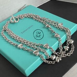 Vintage Heartstrings Tiffany & Co Silver Heartstrings Puffed Heart Multi 3 Stran
